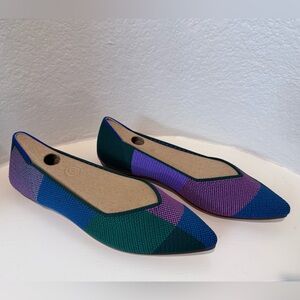 Rothy’s size 7.5 The Point Flats. NEW IN BOX! Special edition color pattern!
